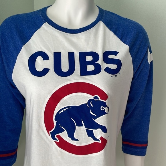 NIKE WOMEN’S CHICAGO CUBS RAGLAN TEE Size L - Picture 5 of 10